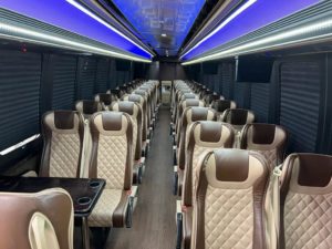 30 Passengers Motor Coach Interior