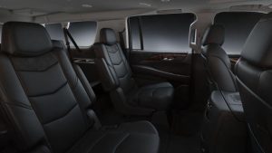 Cadillac Escalade Black SUV Luxury 6 Passengers Interior