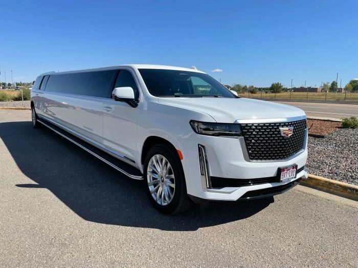 White Escalade stretch limo – Mead limo service